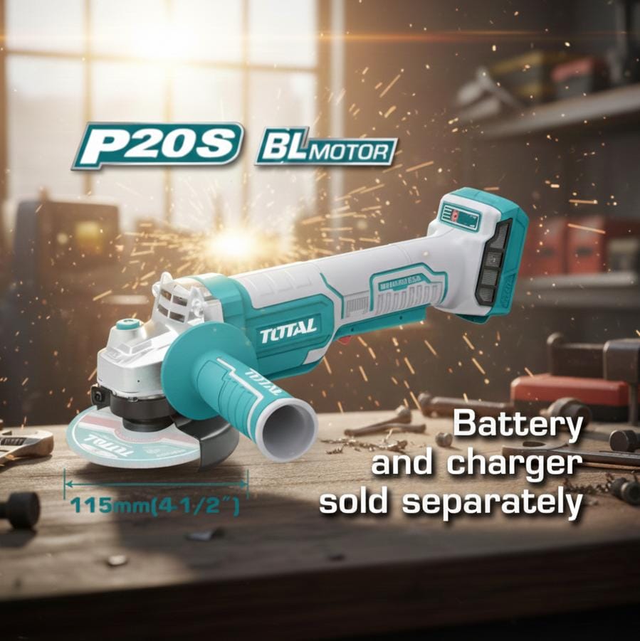 TOTAL PULIDORA INALAMBRICA 4 1/2'' SUPER SELECT 20V UTAGLI211156
