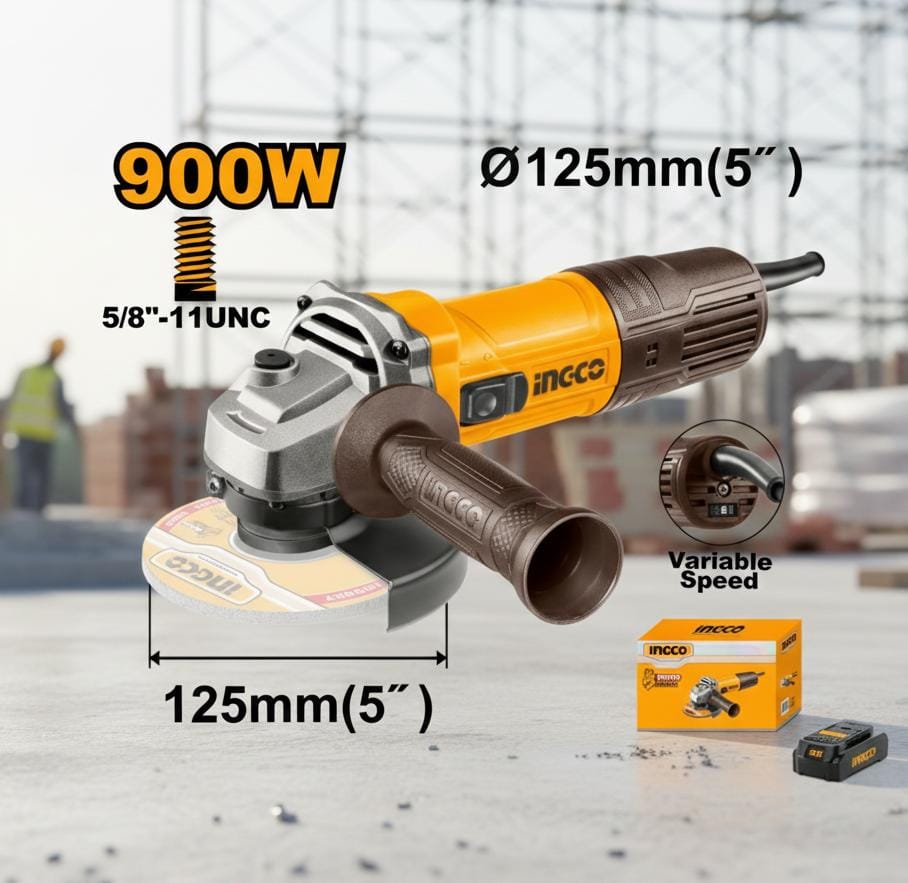 INGCO PULIDORA ANGULAR 900W  UAG900285