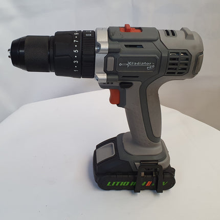 GLADIATOR PRO TALADRO PERCUTOR INALAMBRICO DE 1/2" 18V TP813/18 K2