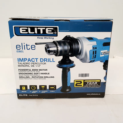 ELITE TALADRO PERCUTOR DE 1/2" 800W ID801