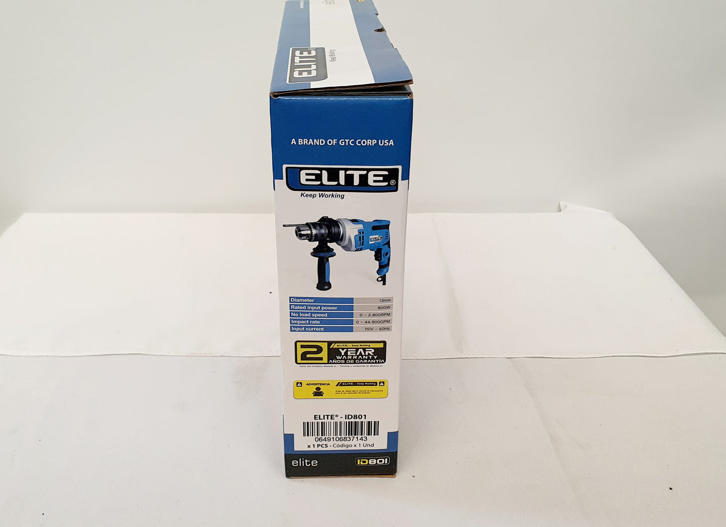 ELITE TALADRO PERCUTOR DE 1/2" 800W ID801