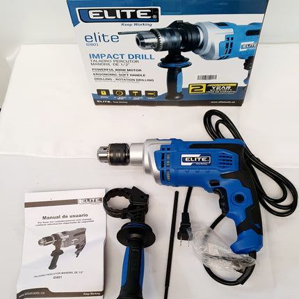 ELITE TALADRO PERCUTOR DE 1/2" 800W ID801