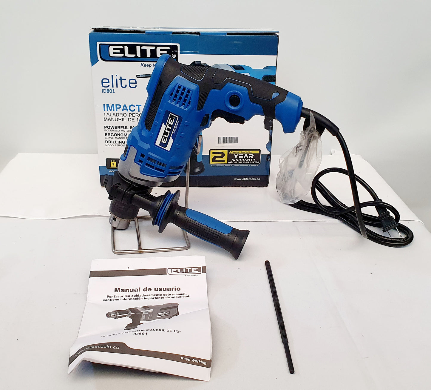 ELITE TALADRO PERCUTOR DE 1/2" 800W ID801