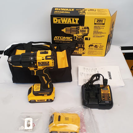 DEWALT TALADRO PERCUTOR INALAMBRICO DE 1/2" 20V ATOMIC DCD709D2-B3