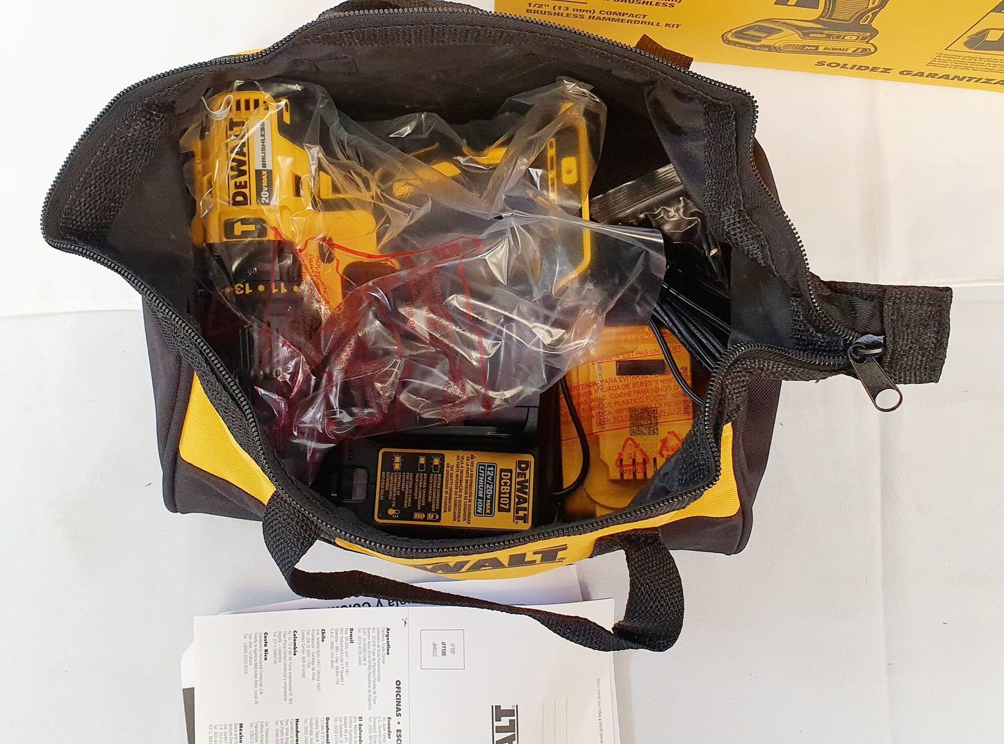 DEWALT TALADRO PERCUTOR INALAMBRICO DE 1/2" 20V BRUSHLESS DCD7781D1-B3