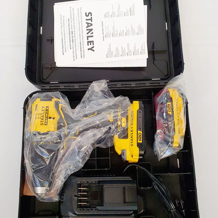 STANLEY TALADRO PERCUTOR INALAMBRICO DE 1/2" 20V BRUSHLESS SBD710C2K-B3