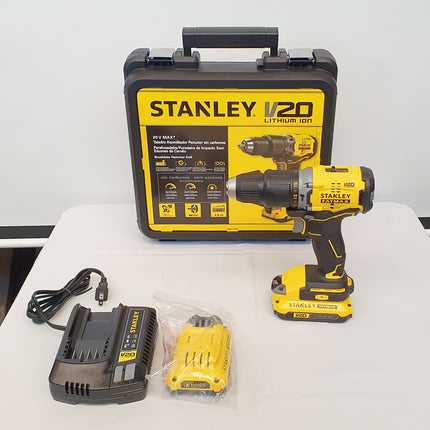 STANLEY TALADRO PERCUTOR INALAMBRICO DE 1/2" 20V BRUSHLESS SBD710C2K-B3