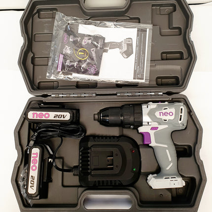 NEO TALADRO PERCUTOR INALAMBRICO 1/2" 20V BRUSHLESS TP1013/20 K2