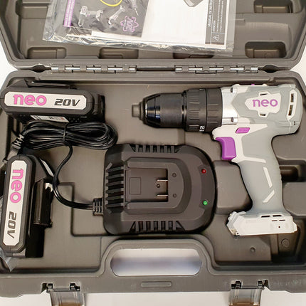 NEO TALADRO PERCUTOR INALAMBRICO 1/2" 20V BRUSHLESS TP1013/20 K2