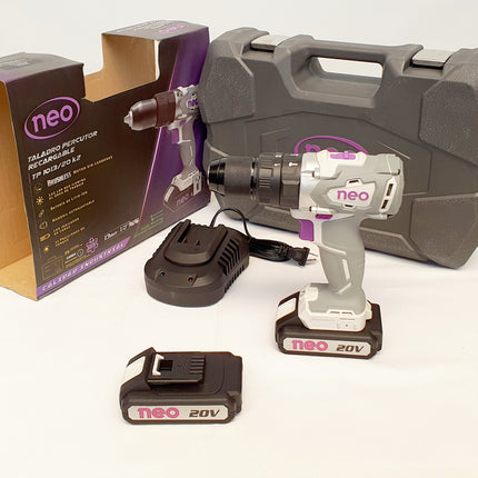 NEO TALADRO PERCUTOR INALAMBRICO 1/2" 20V BRUSHLESS TP1013/20 K2