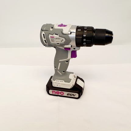 NEO TALADRO PERCUTOR INALAMBRICO 1/2" 20V BRUSHLESS TP1013/20 K2