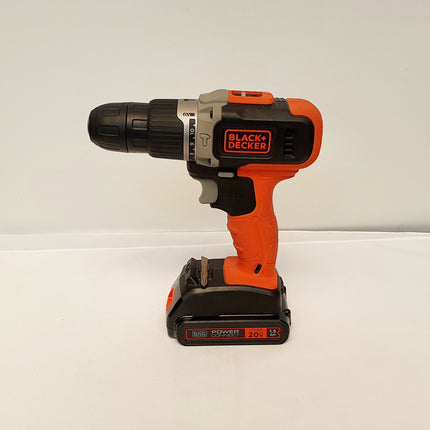 BLACK+DECKER TALADRO PERCUTOR INALAMBRICO 3/8" 20V BCD704C1-B3