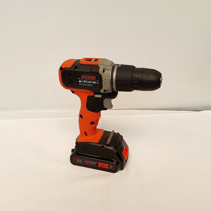 BLACK+DECKER TALADRO PERCUTOR INALAMBRICO 3/8" 20V BCD704C1-B3