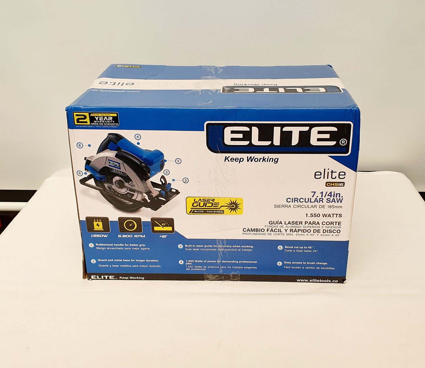 ELITE SIERRA CIRCULAR 7-1/4" 1550W CHS16