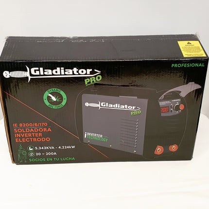 GLADIATOR PRO EQUIPO DE SOLDADURA INVERTER 200 AMPERIOS IE8200/6/170 BVM