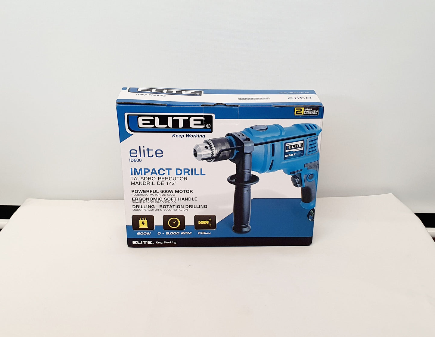 ELITE TALADRO PERCUTOR DE 1/2" 600W ID600