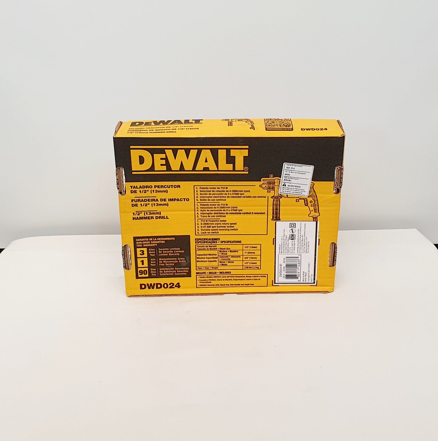 DEWALT TALADRO PERCUTOR DE 1/2" 710W DWD024