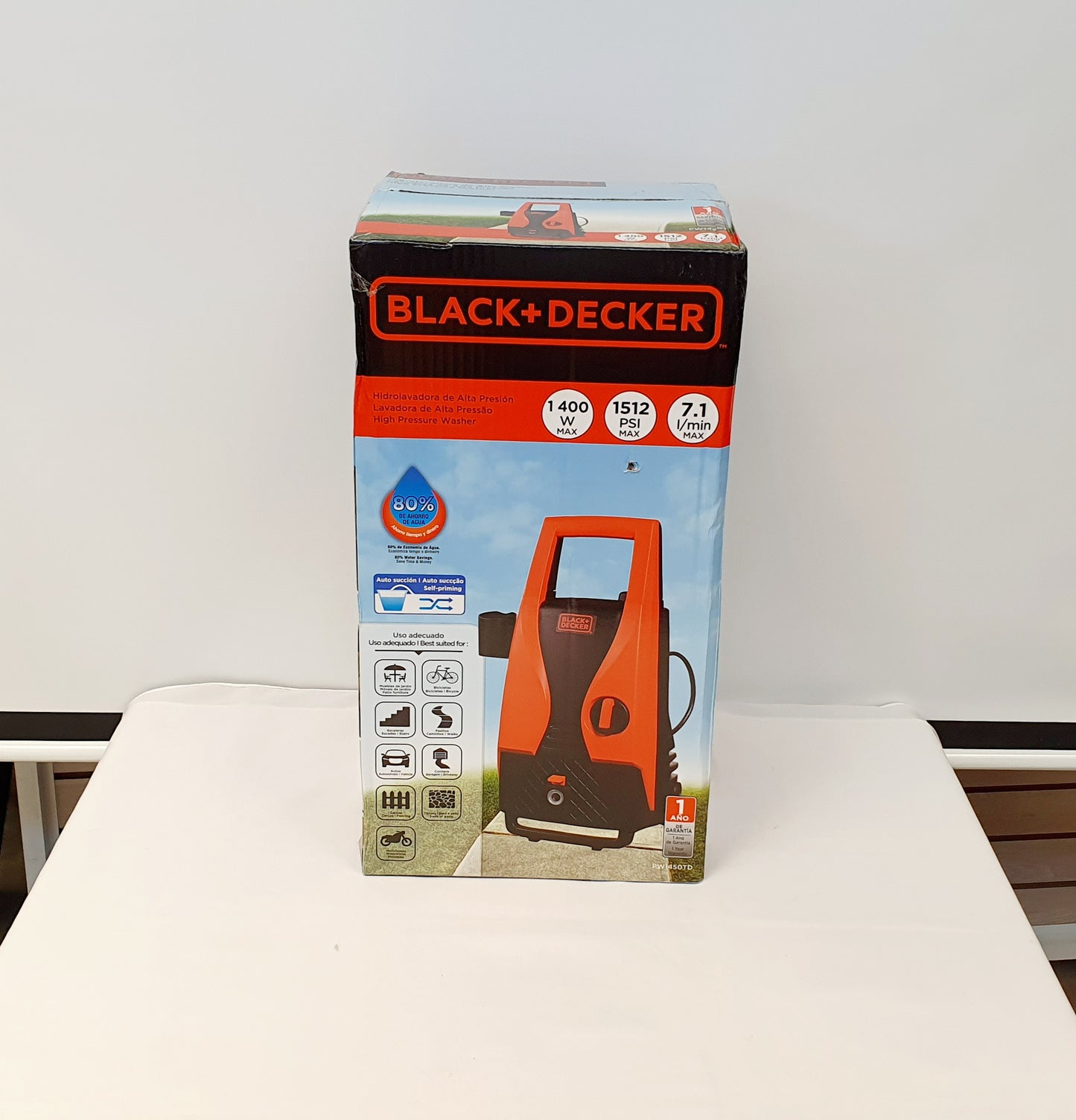 BLACK+DECKER HIDROLAVADORA 1500 PSI PW1450TD-B3