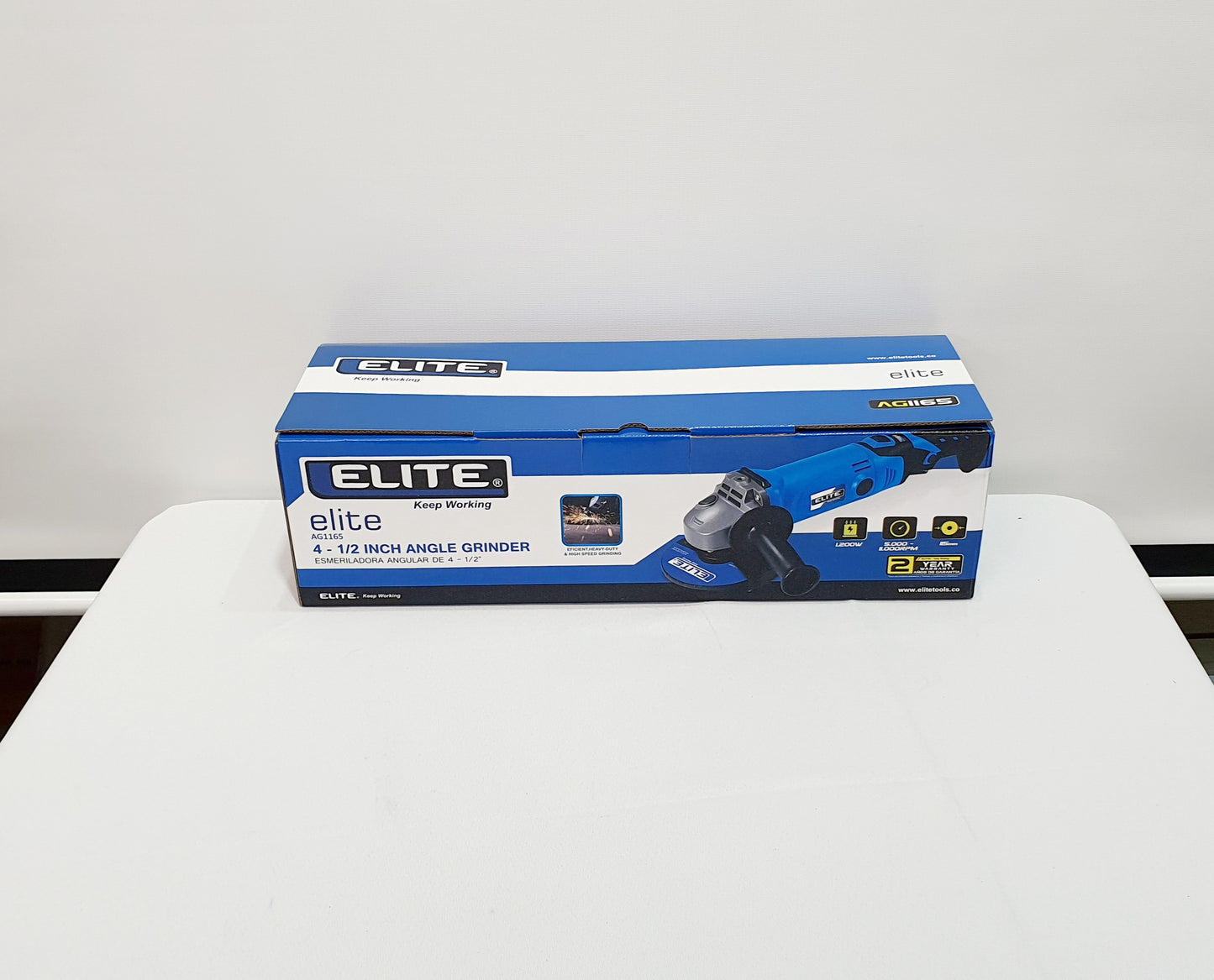 ELITE PULIDORA DE 4-1/2" 1200W VEOCIDAD VARIABLE AG1165