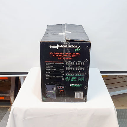 GLADIATOR PRO Soldador Inversor 3 En 1 (Electrodo, MIG Y TIG) de 250 Amperios 20-190A@110V y 50-250A@220V