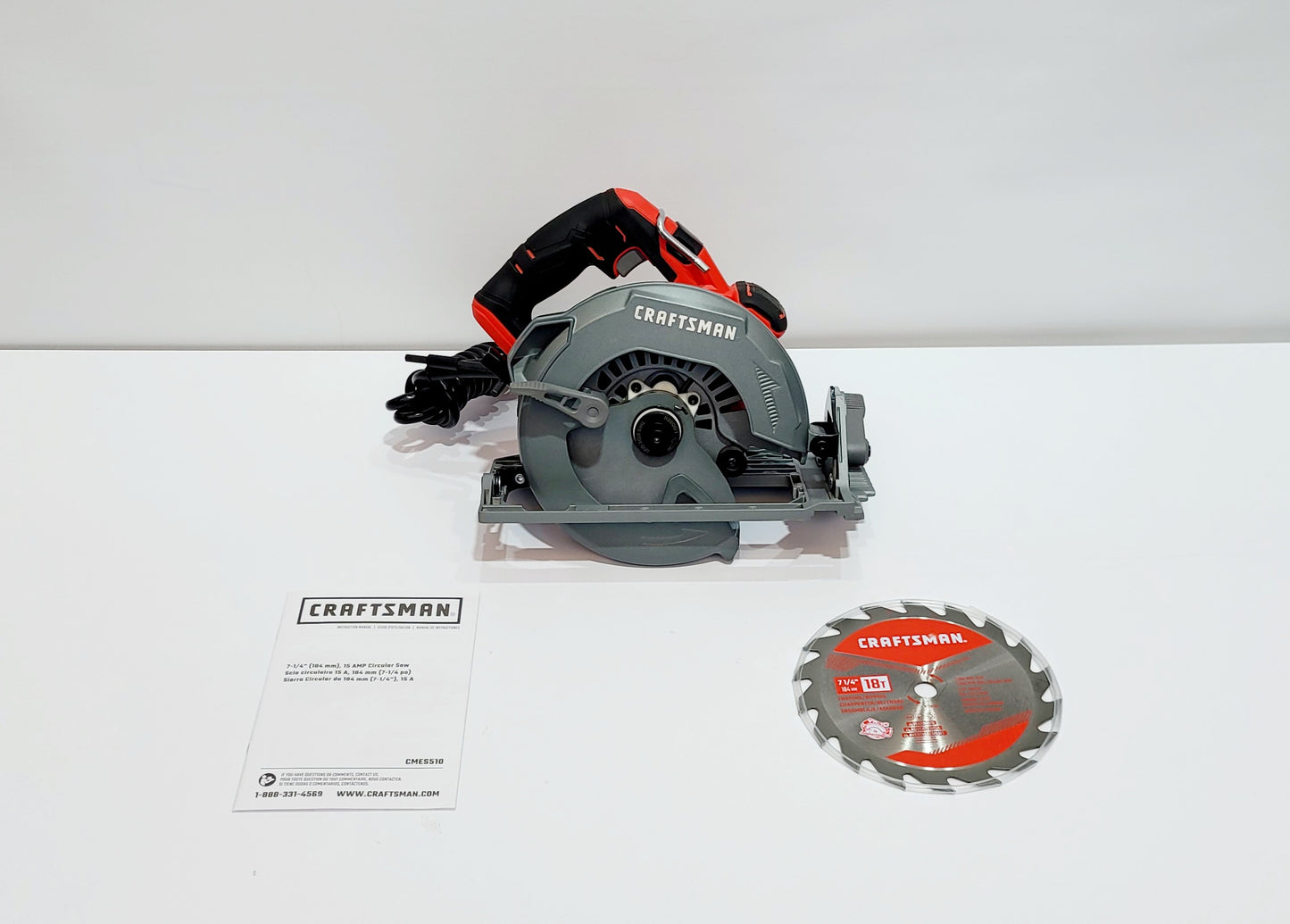 CRAFTSMAN CIERRA CIRCULAR 7-1/4" 1800W CMES510