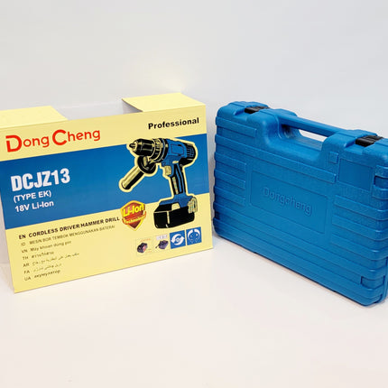 DONG CHENG TALADRO PERCUTOR INALAMBRICO DE 1/2" 18V DCJZ13