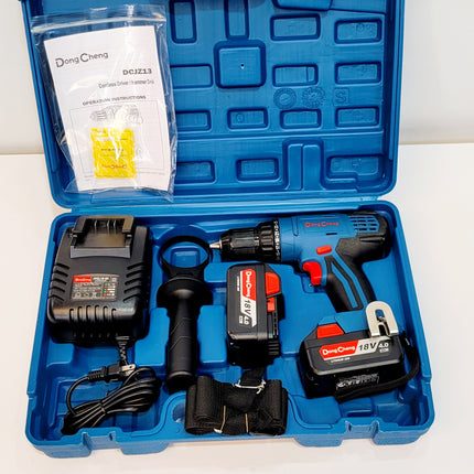 DONG CHENG TALADRO PERCUTOR INALAMBRICO DE 1/2" 18V DCJZ13