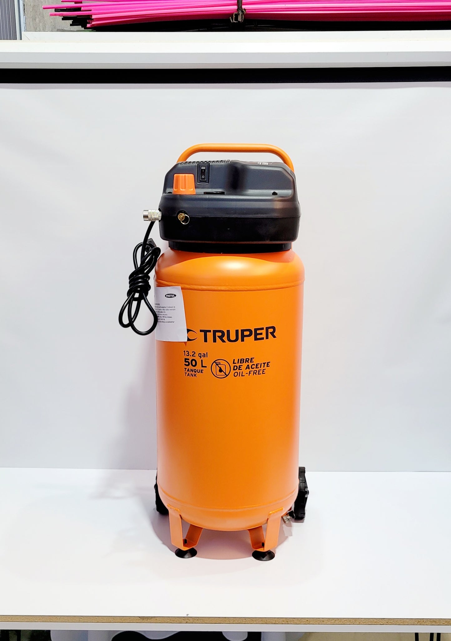 TRUPER COMPRESOR DE AIRE LIBRE DE ACEITE 50 LITROS 140 LIBRAS 13847