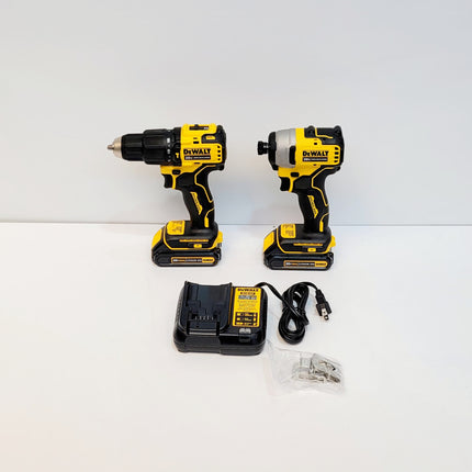 DEWALT COMBO TALADRO INALAMBRICO 1/2" Y ATORNILLADOR DE IMPACTO ATOMIC 20V DCK278C2