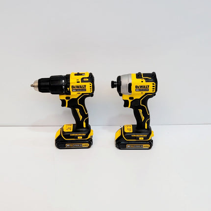 DEWALT COMBO TALADRO INALAMBRICO 1/2" Y ATORNILLADOR DE IMPACTO ATOMIC 20V DCK278C2