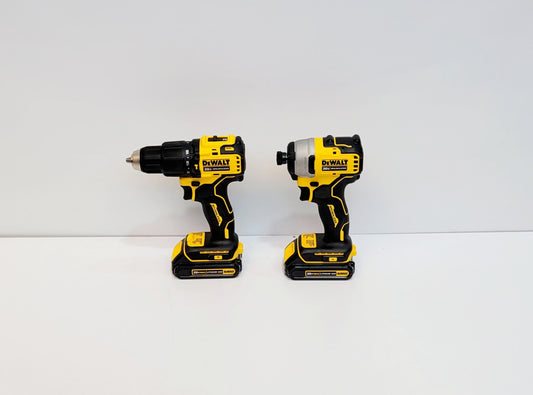 DEWALT COMBO TALADRO INALAMBRICO 1/2" Y ATORNILLADOR DE IMPACTO ATOMIC 20V DCK278C2