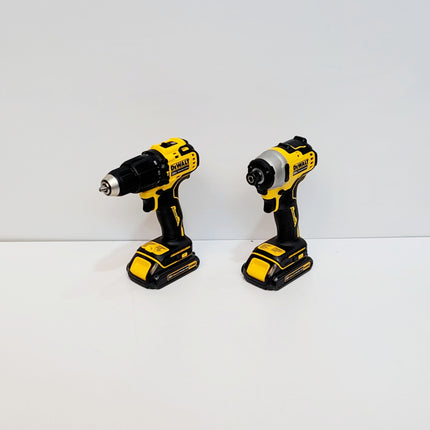 DEWALT COMBO TALADRO INALAMBRICO 1/2" Y ATORNILLADOR DE IMPACTO ATOMIC 20V DCK278C2