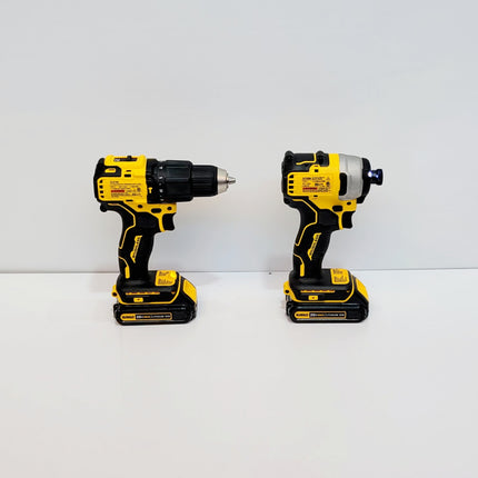 DEWALT COMBO TALADRO INALAMBRICO 1/2" Y ATORNILLADOR DE IMPACTO ATOMIC 20V DCK278C2