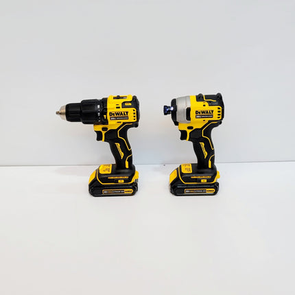 DEWALT COMBO TALADRO INALAMBRICO 1/2" Y ATORNILLADOR DE IMPACTO ATOMIC 20V DCK278C2