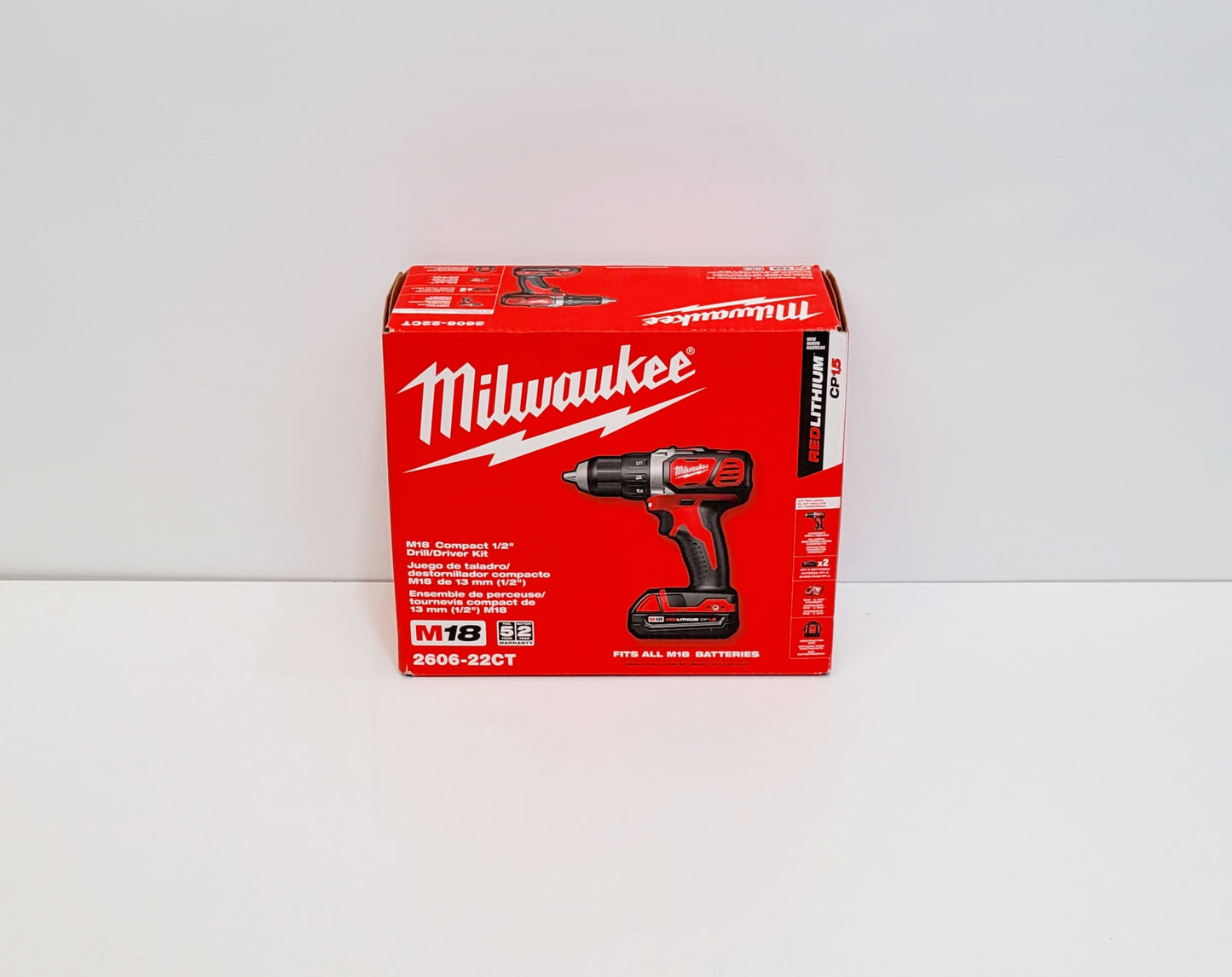 MILWAUKEE TALADRO INALAMBRICO DE 1/2" 2606-22CT