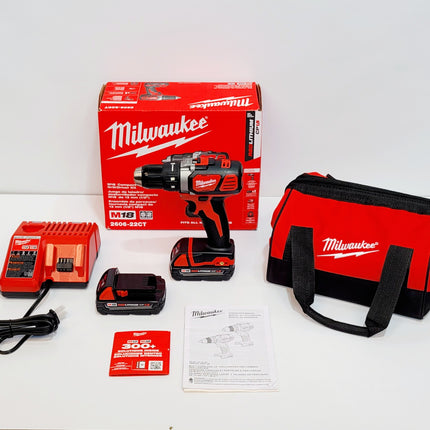 MILWAUKEE TALADRO INALAMBRICO DE 1/2" 2606-22CT