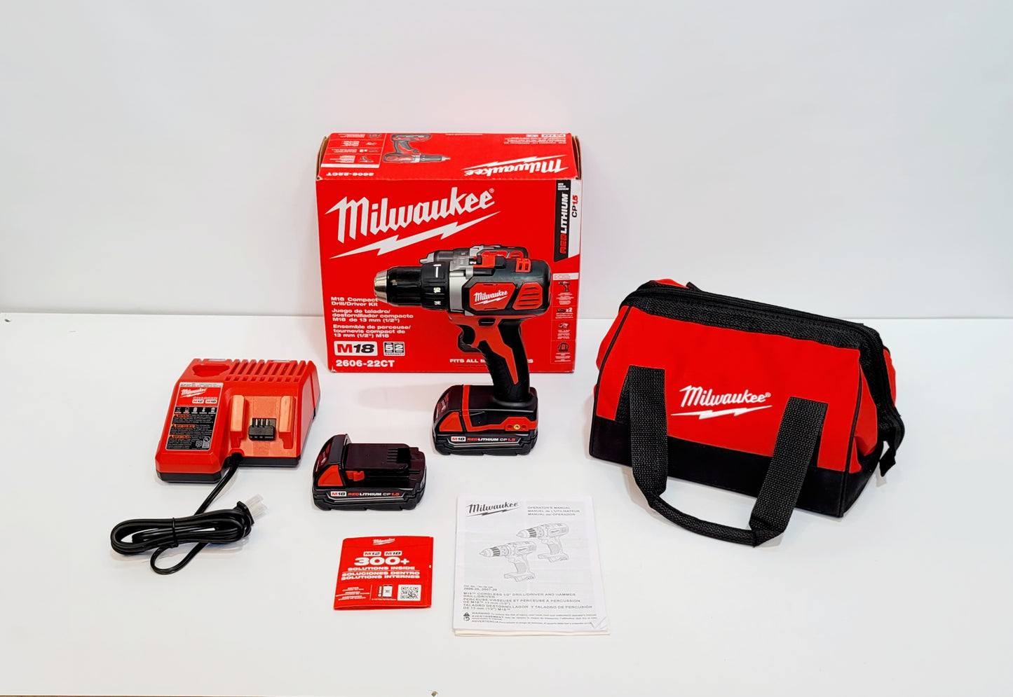 MILWAUKEE TALADRO INALAMBRICO DE 1/2" 2606-22CT