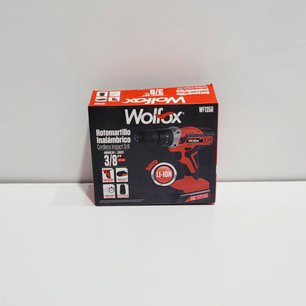 WOLFOX TALADRO PERCUTOR INALAMBRICO 3/8" 12V WF1356