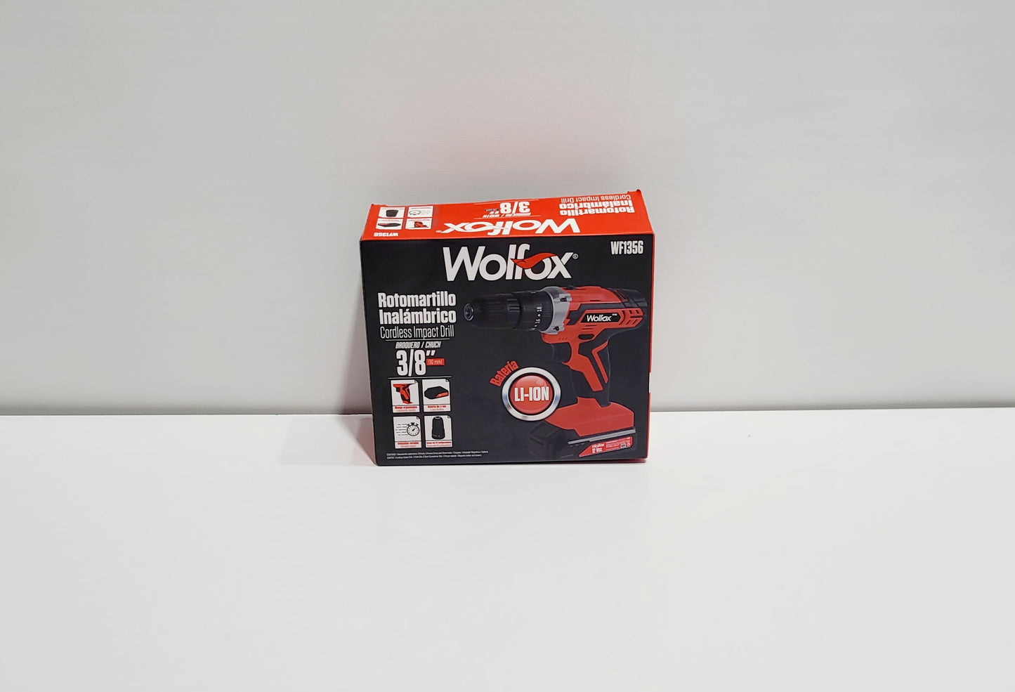 WOLFOX TALADRO PERCUTOR INALAMBRICO 3/8" 12V WF1356