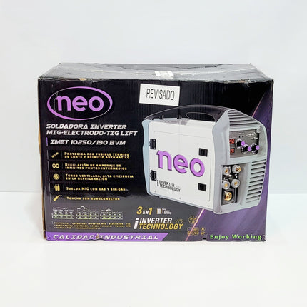 NEO EQUIPO DE SOLDADURA MIG MULTIPROCESO 3 EN 1 DE 250 AMPERIOS IMET10250/190Bvm