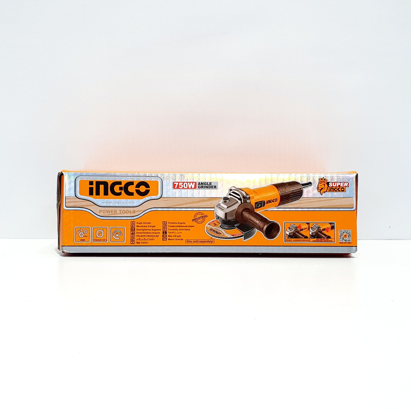 INGCO PULIDORA ANGULAR 4-1/2 110/120V  60HZ 750W 12000RPM SUPER SELECT  UAG75028