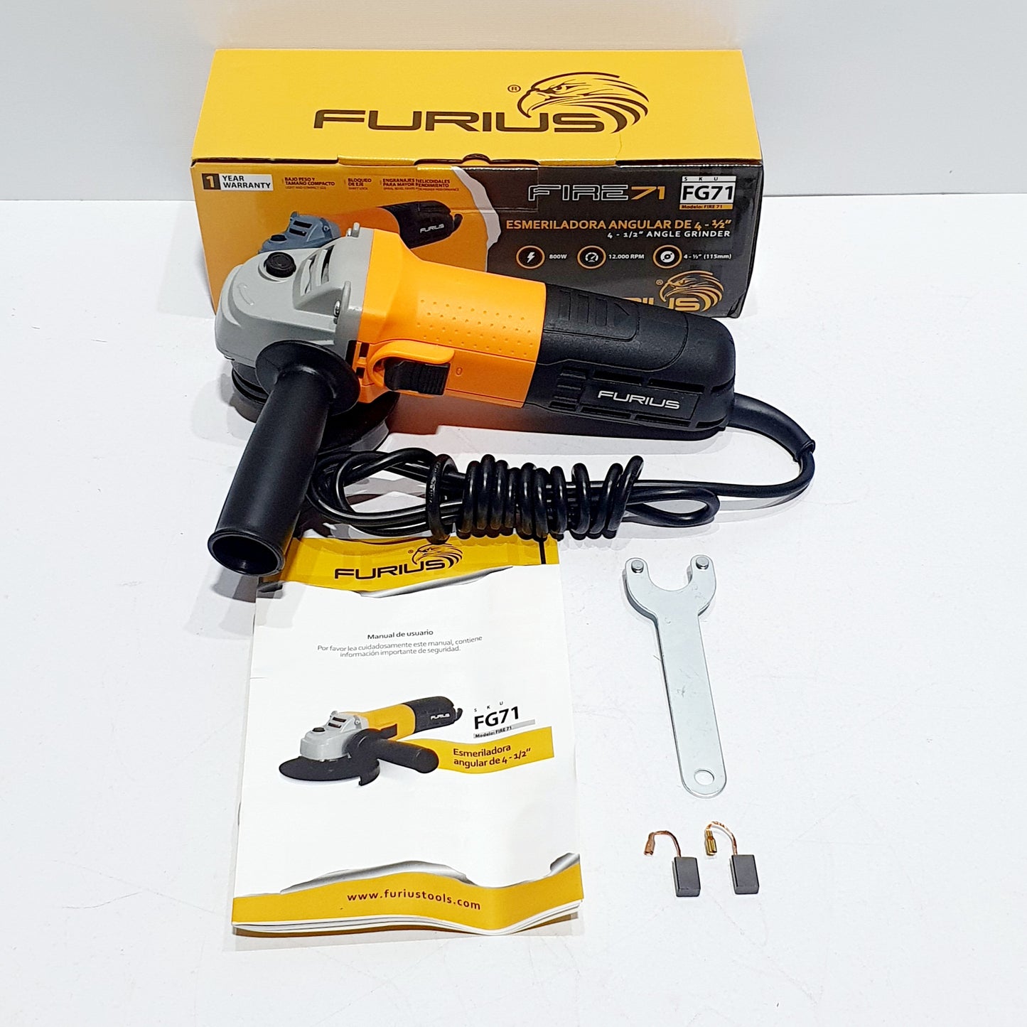 FURIUS PULIDORA DE 4-1/2" 800W FG71