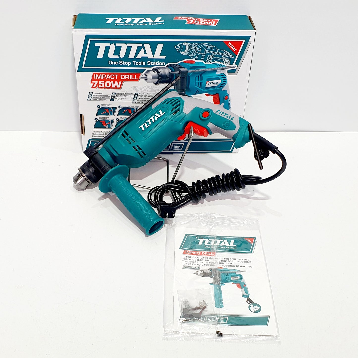 TOTAL TALADRO PERCUTOR 1/2" 750W UTG108136