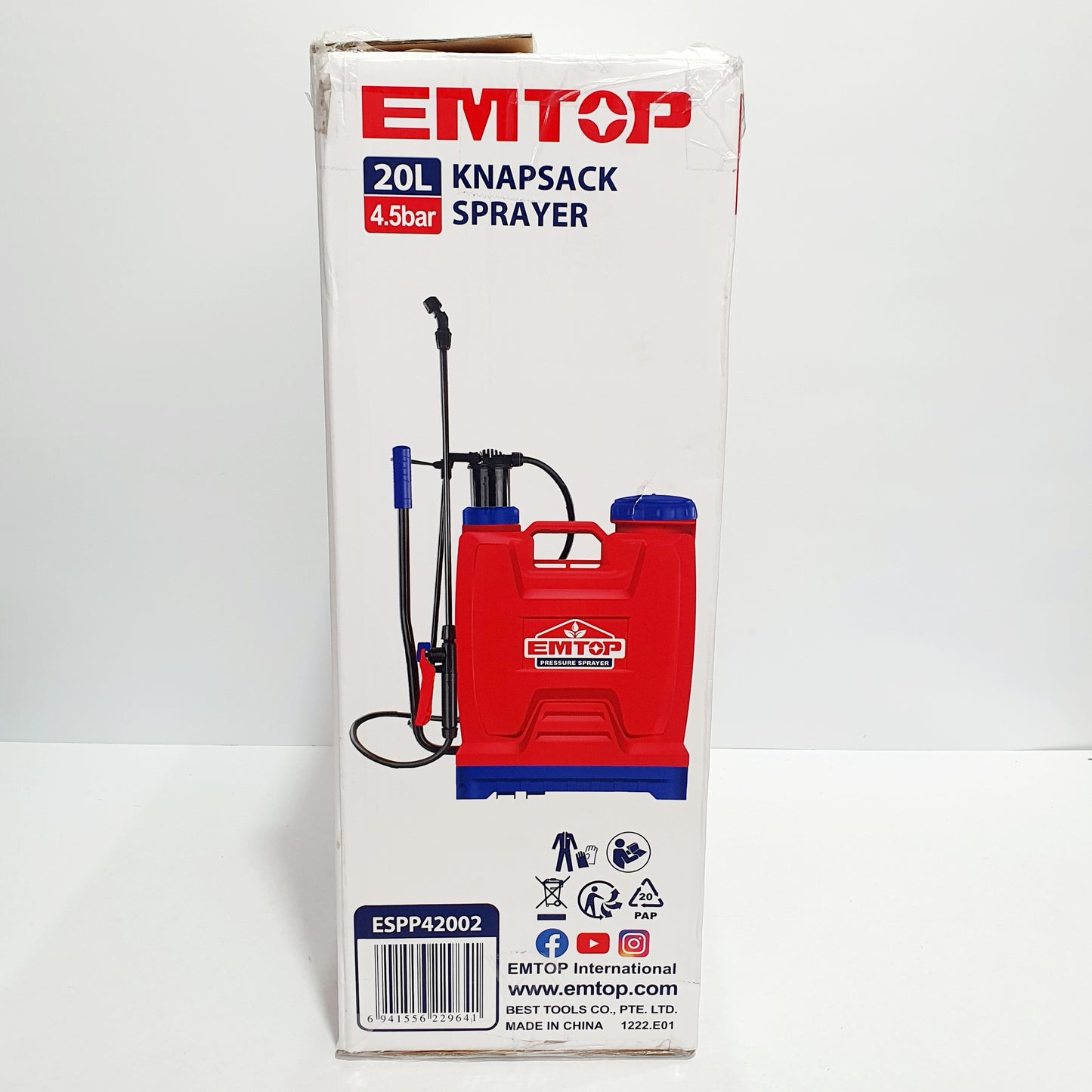 EMTOP FUMIGADORA DE ESPALDA 20L ESPP42002