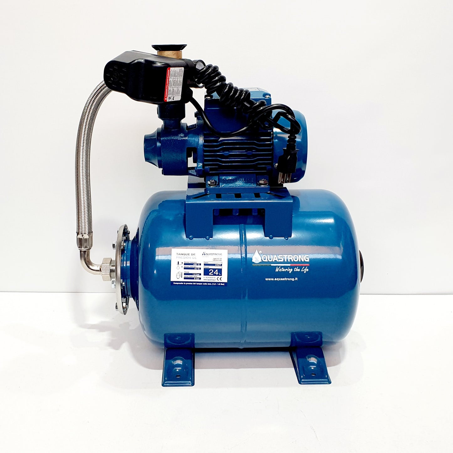 EQUIPO HIDRONEUMATICO EKM60 + TQ 24CT 110V/60HZ AQUASTRONG