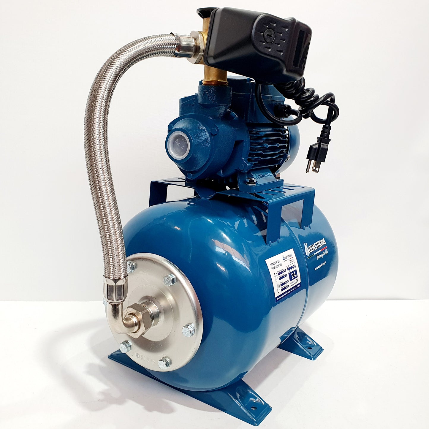 EQUIPO HIDRONEUMATICO EKM60 + TQ 24CT 110V/60HZ AQUASTRONG