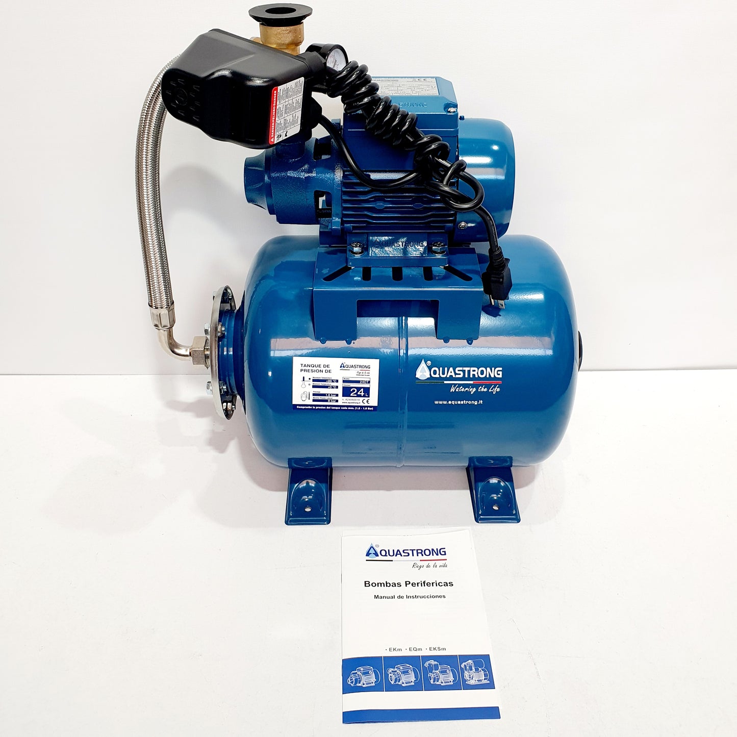 EQUIPO HIDRONEUMATICO EKM60 + TQ 24CT 110V/60HZ AQUASTRONG