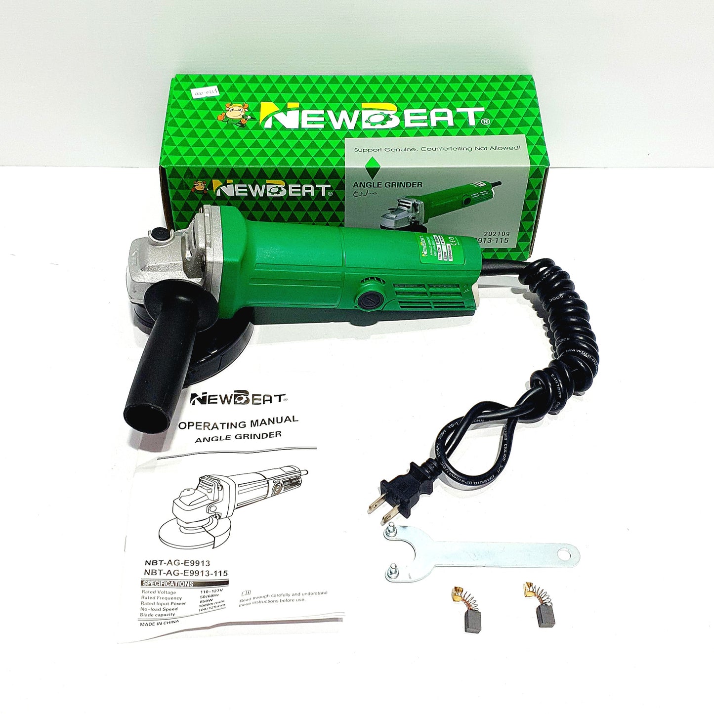 NEWBEAT PULIDORA 4-1/2" 850W 202109  - NBT-AG-E9913-115