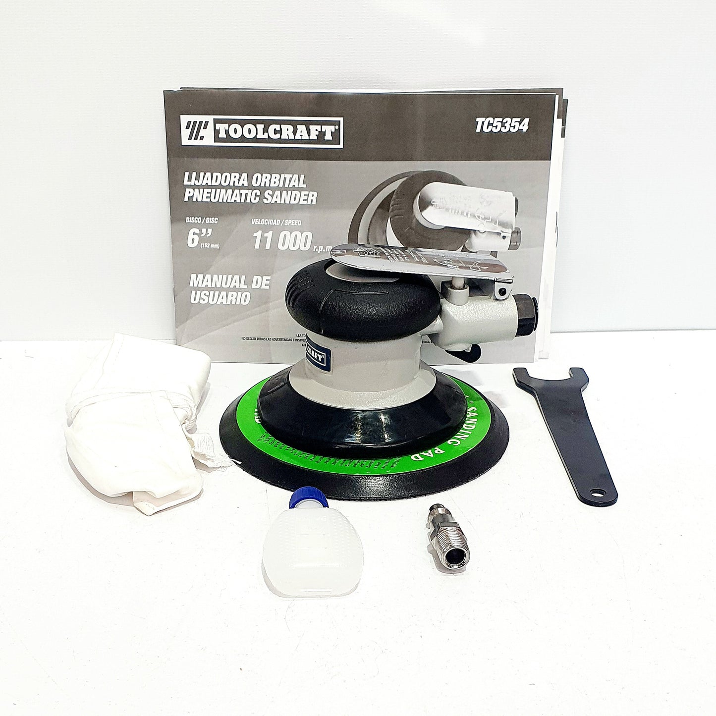 TOOLCRAFT LIJADORA ORBITAL 6" - TC5354