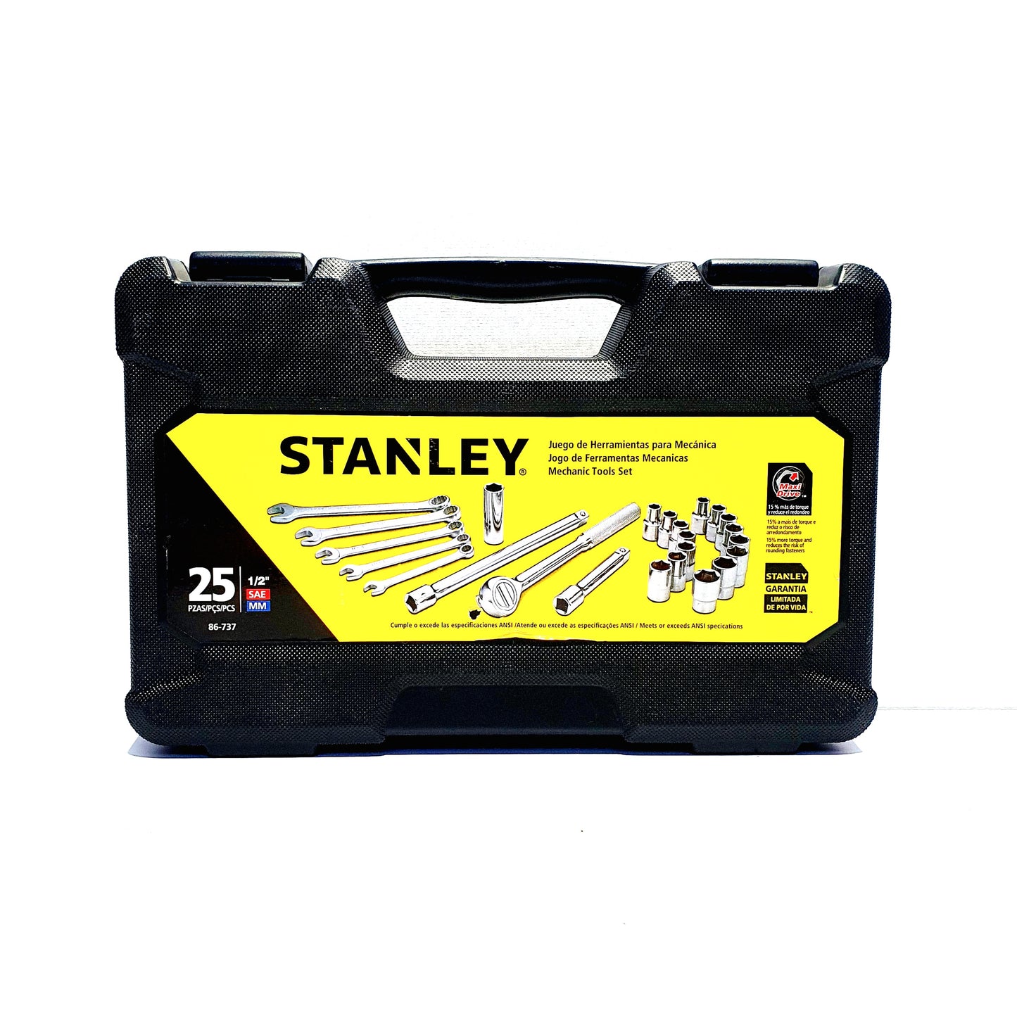 STANLEY JUEGO COPA M1/2 25PZ 3/8-13/16 10-17 86737